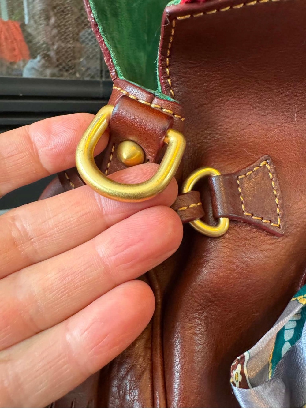 Dooney & Bourke Florentine Satchel OG Size- Chestnut - Picture 11 of 16